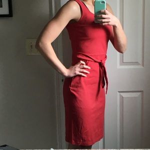 Knee length pencil dress